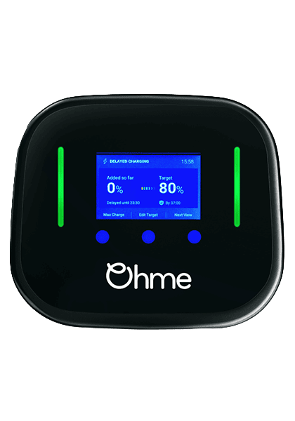 Ohme Home Pro smart charger, front view