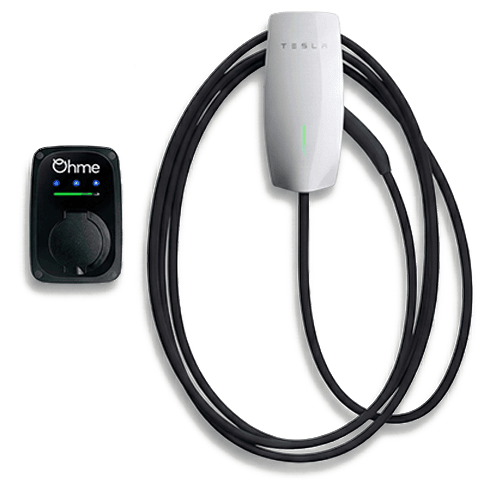 Smart EV charger installed in a UK home, compatible with all major electric vehicles
