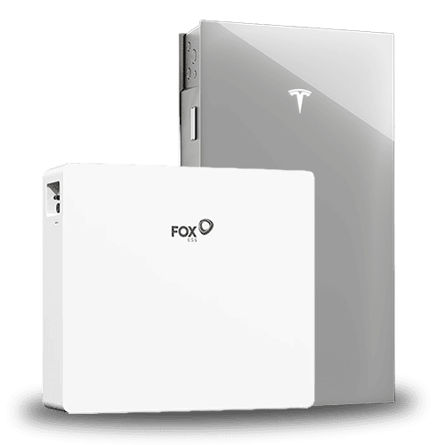 Fox ESS and Tesla Powerwall home battery storage units