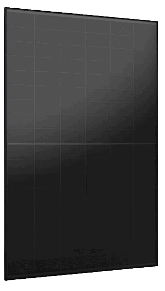 All-black N-type solar panel product shot