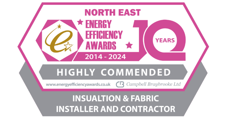 North East Energy Efficiency Awards 2024 — Highly Commended, Insulation & Fabric Installer and Contractor